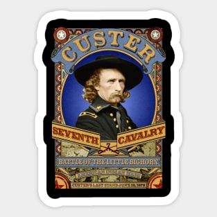 Custer's Last Stand Design Sticker